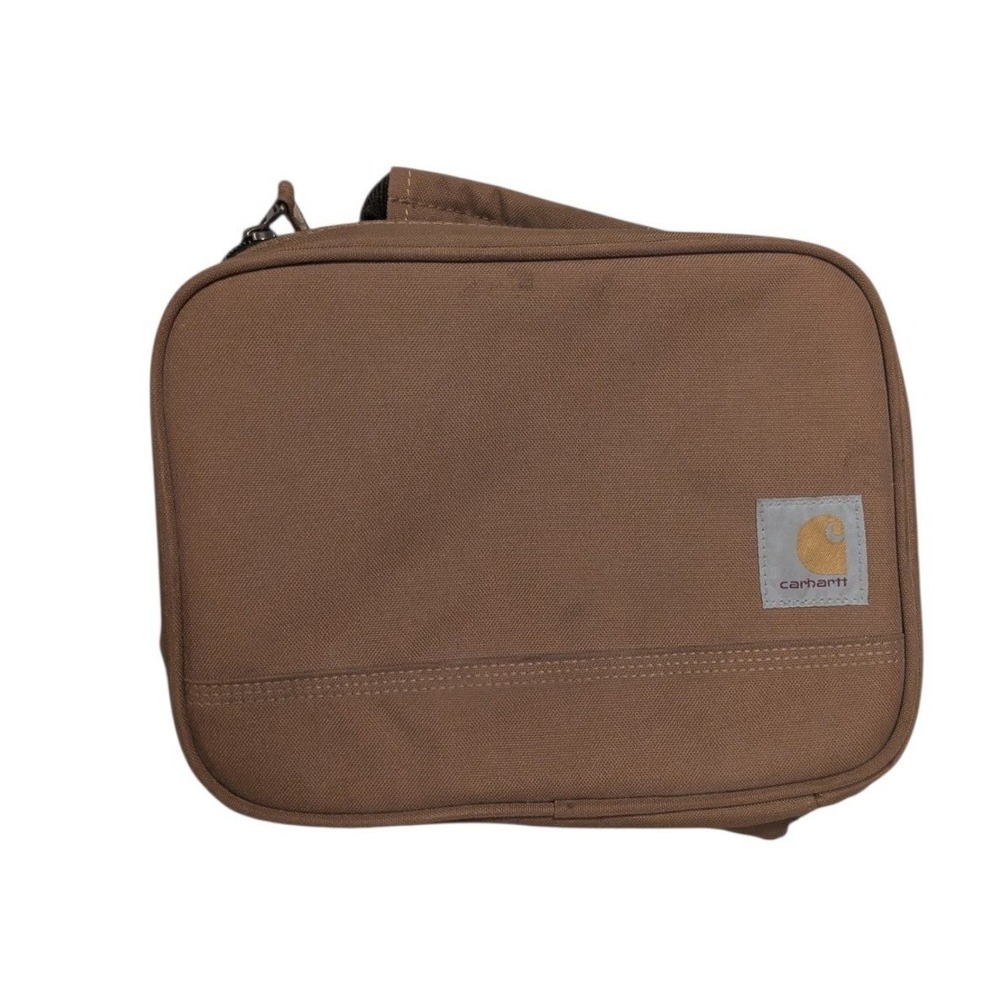 Carhartt Insulated Lunch Box Brown Canvas Utility Cooler Bag